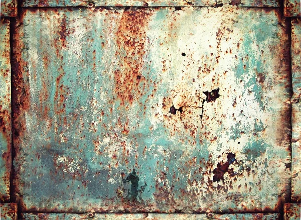 paslı metal plaka