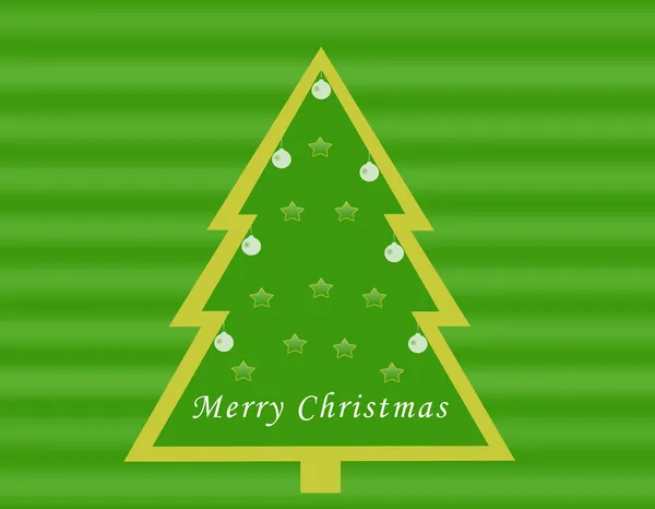 Christmas card with a tree — Stock Photo, Image