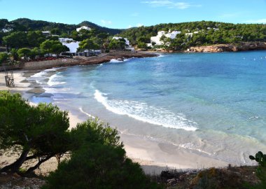 Portinatx beach in Ibiza clipart
