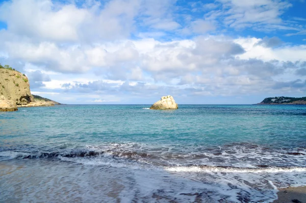 Cala Xarraca strand, Ibiza, Spanyolország — Stock Fotó