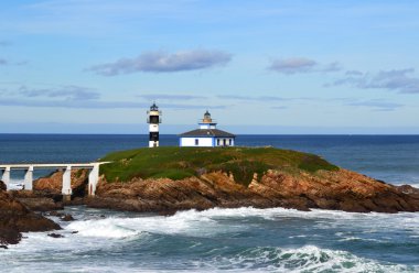 Deniz feneri ribadeo, lugo, İspanya