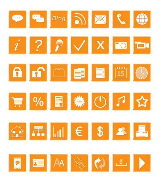 Conjunto de iconos web — Foto de Stock