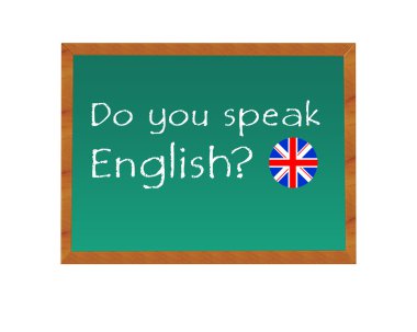 Do you speak English clipart