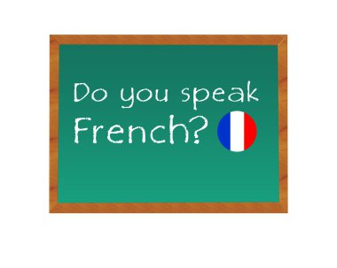 Do you speak French clipart
