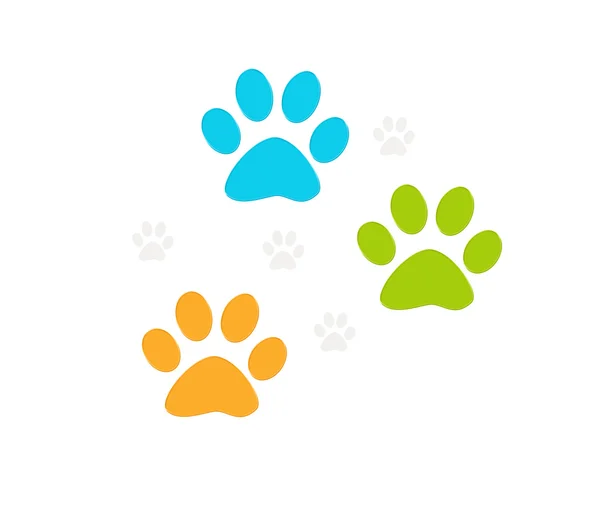 Footprints of pets — Stock Photo, Image