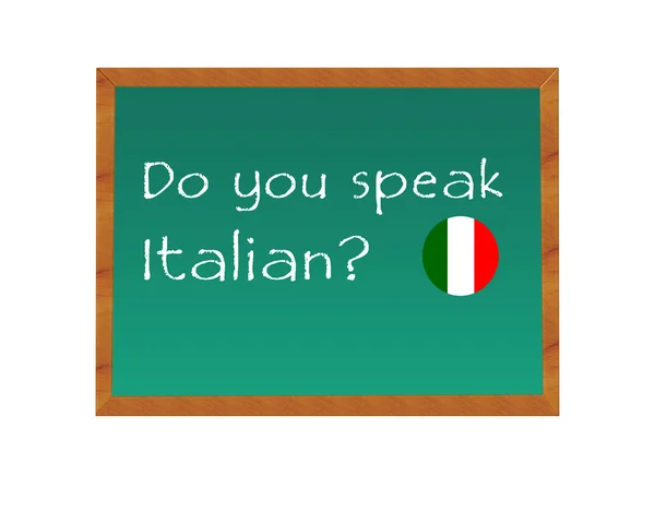 To mluvíš italsky — Stock fotografie