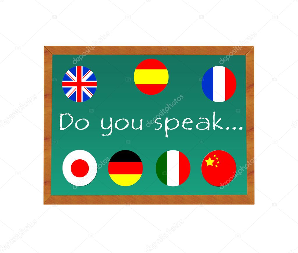 Chalkboard with text Do you Speak