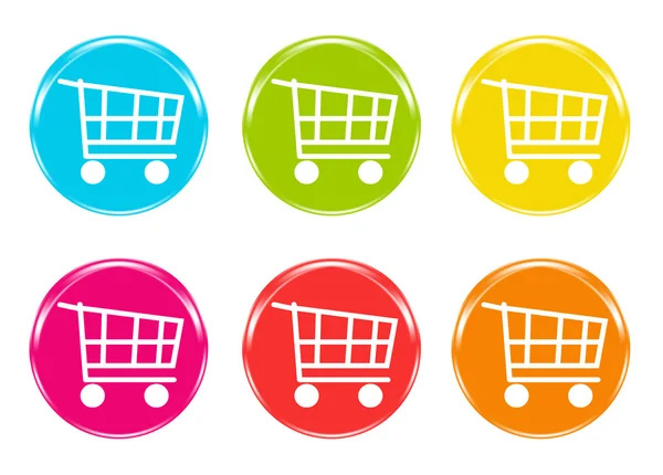 Shopping cart icons — Stock Photo, Image