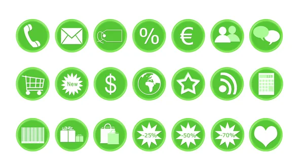 Icons for shop and buy — Stock Photo, Image