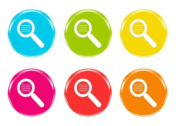 A magnifying glass icons — Stock Photo, Image