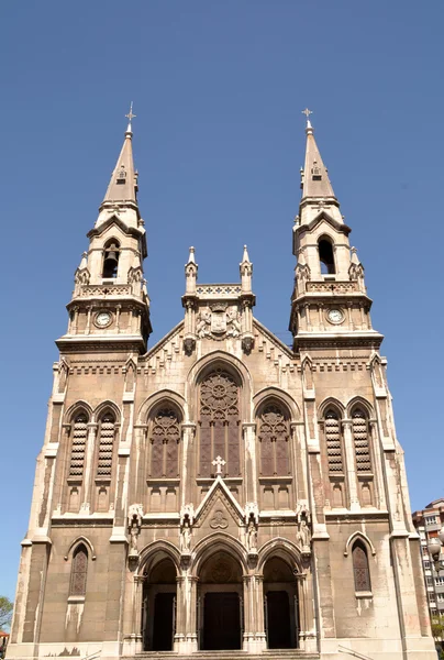 Church in Aviles, Asturias, Spain — Stok fotoğraf