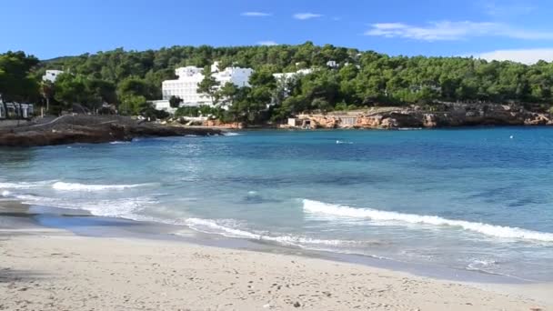 Portinatx stranden på ibiza, Spanien — Stockvideo