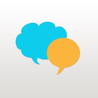 diyaloglar mavi ve turuncu