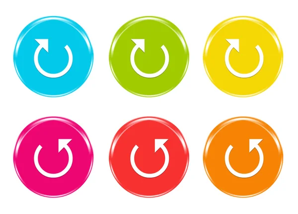 Colorful icons with arrow symbol — Stock Photo, Image