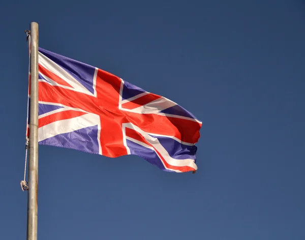 Britse vlag zwaaien Stockfoto