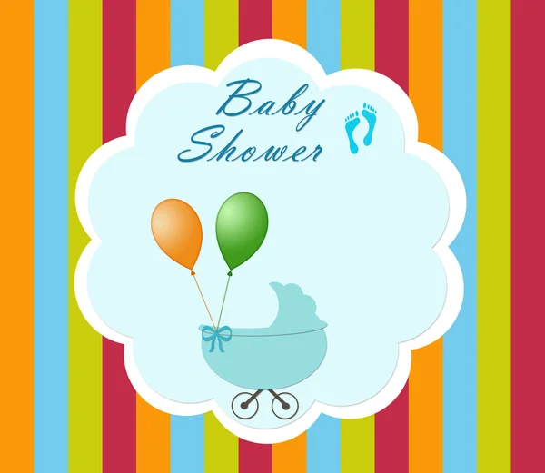 Pocztówka zdarzenie baby shower — Zdjęcie stockowe