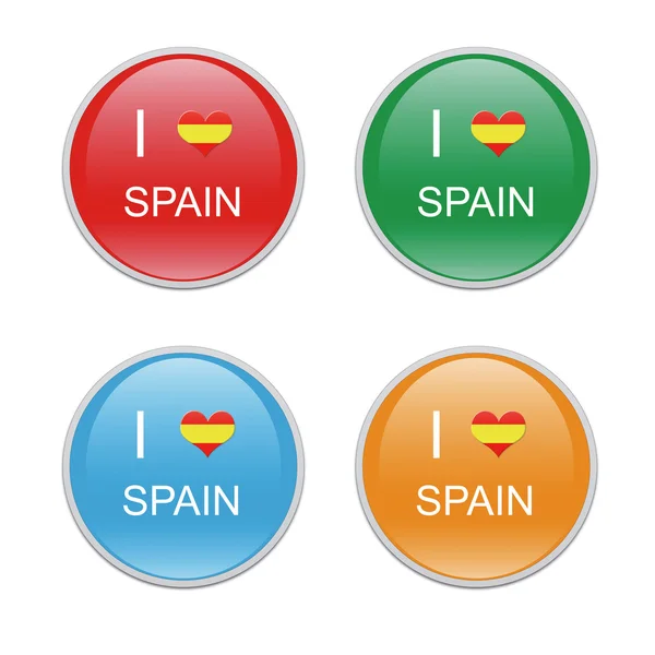 I Love Spain icons — Stock Photo, Image