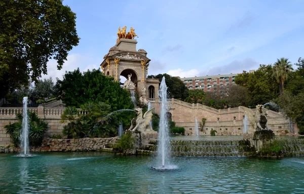 Fountain in Parc de la Ciutadella — Stock Photo, Image