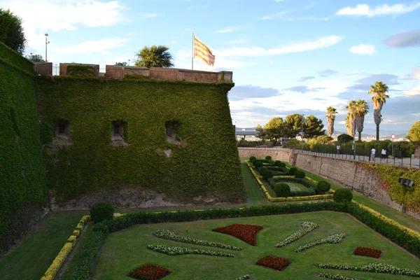 Castillo de Montjuic en Barcelona, España — Foto de Stock