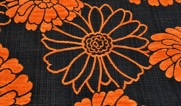 Kwiatowy tekstura tło włókienniczych — Zdjęcie stockowe