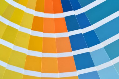 bir pantone renk kataloğu kapat
