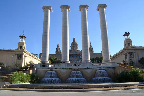 Национальный художественный музей Каталонии в Барселоне — стоковое фото