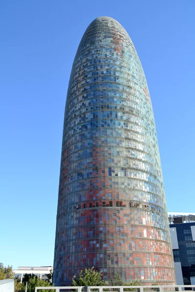 Torre Agbar в Барселоне, Испания — стоковое фото