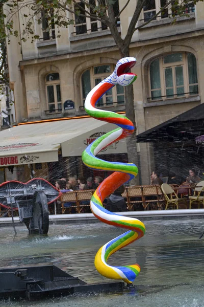 Stravinsky Fountain in Paris, France — Stock Photo, Image