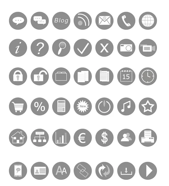 Ensemble d'icônes pour le Web — Photo