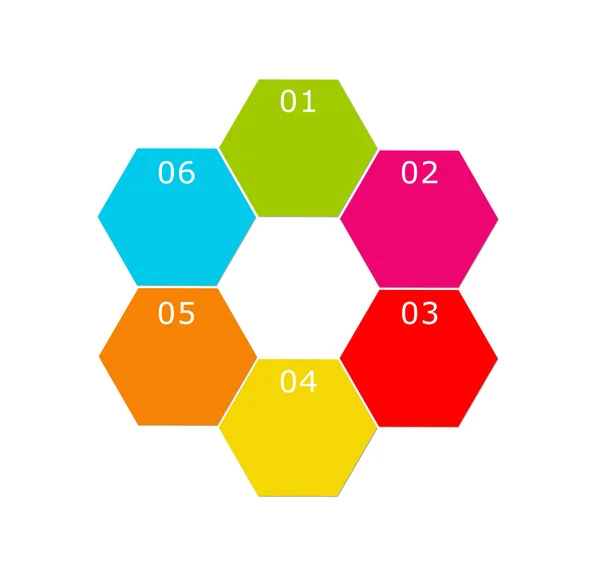Design abstrait avec hexagones — Photo