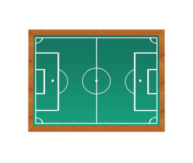 Blackboard bir futbol sahası ile