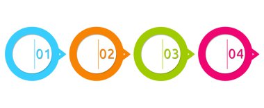 web için daireler ile soyut tasarım