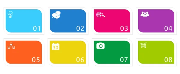 Botones coloridos para web — Foto de Stock