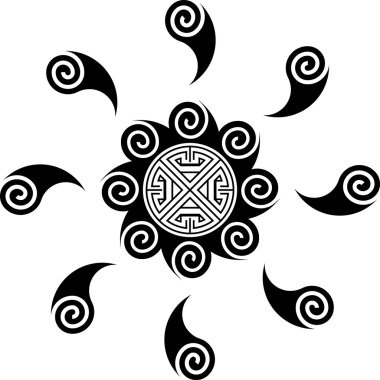 siyah & beyaz celtic bileşen tasarımı