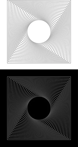 Vierkant aan de cirkel — Stockvector