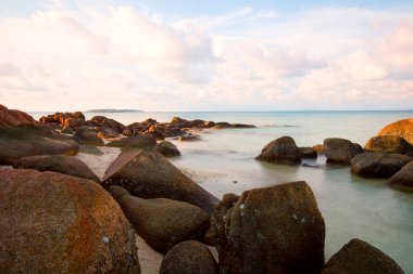 Deniz manzaralı sahil manzarası 