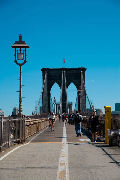 Бруклінський Міст Нью Йорку — стокове фото