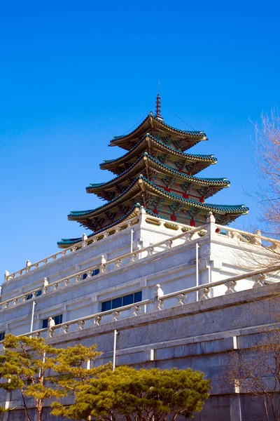 Vacker Arkitektur Antik Asiatisk Byggnad Pagoda — Stockfoto