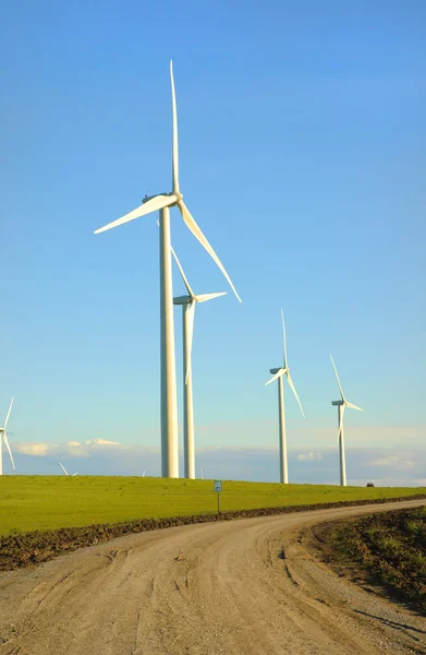 Wind powered Electrical turbines — Stock Photo, Image