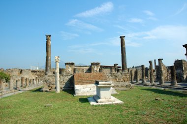Antik Roma şehir Pompei tapınakta