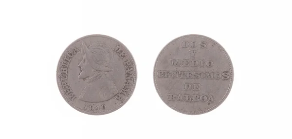 1940 Panama 2 and a half Centesimos — Stock Photo, Image