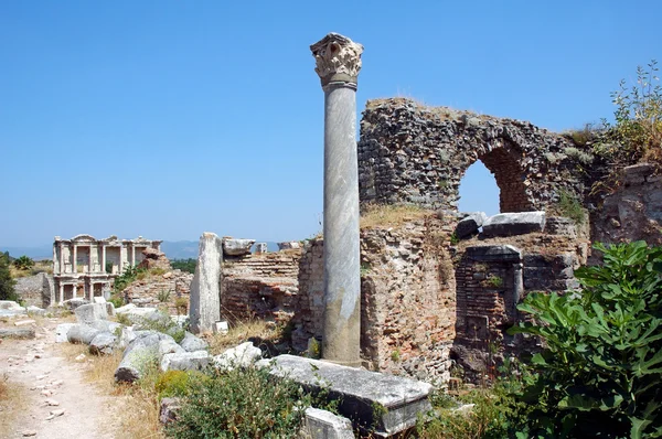 Rovine romane a Efeso in Turchia — Foto Stock