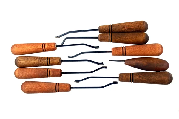 Set of hand checkering tools — Stock Photo, Image