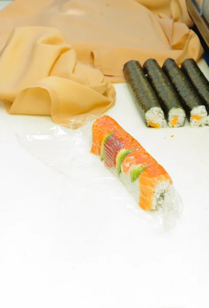 Przygotowane sushi — Zdjęcie stockowe