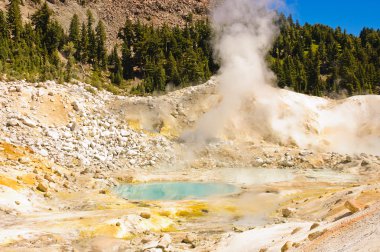 Mount lassen sulpher yaylar ve çamur banyoları