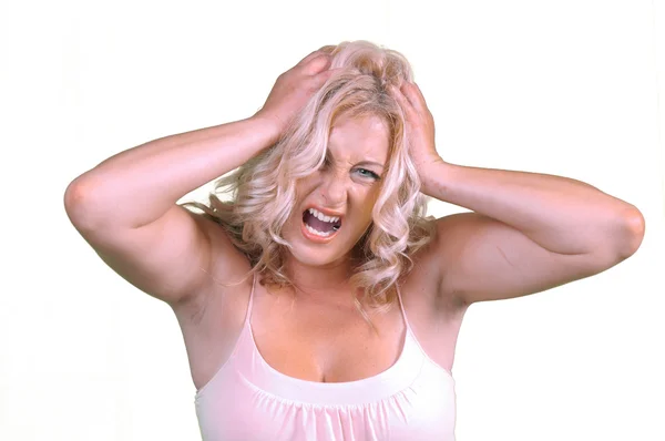 Woman screaming — Stock Photo, Image