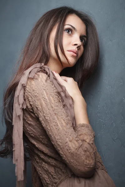 Portrait of a calm young woman — Stock Photo, Image