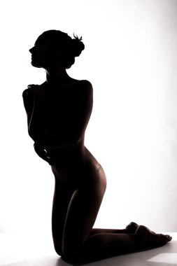 genç ve seksi kadın güzel çıplak vücudu