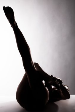 genç ve seksi kadın güzel çıplak vücudu