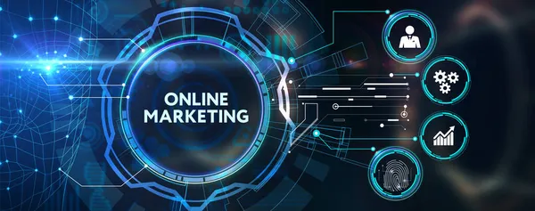 Digitális Marketing Technológiai Megoldás Online Üzleti Koncepció Üzleti Technológiai Internet — Stock Fotó